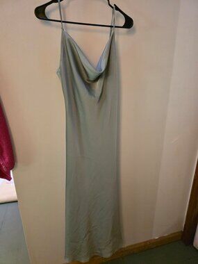 SHEIN - Green cowl neck dress